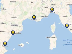 Mapa plavby