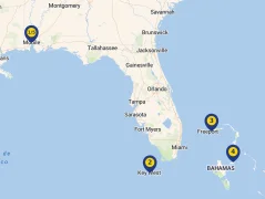 Mapa plavby