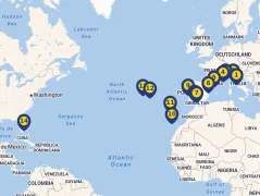 Mapa plavby