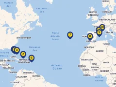 Mapa plavby