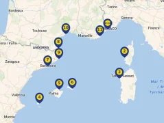 Mapa plavby