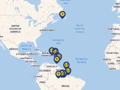 Mapa plavby