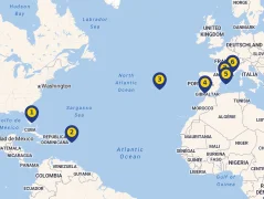 Mapa plavby