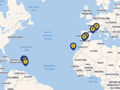 Mapa plavby